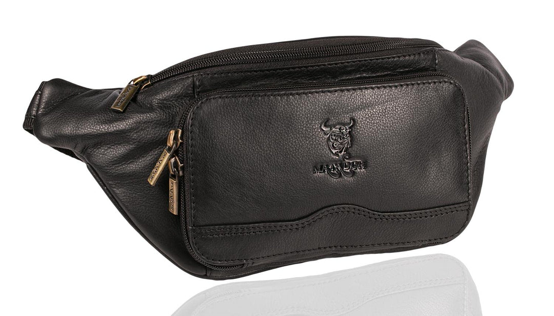MATADOR Bauchtasche Leder Herren Gürteltasche Männer XXL Hüfttasche Gürteltasche Festivaltasche Frei