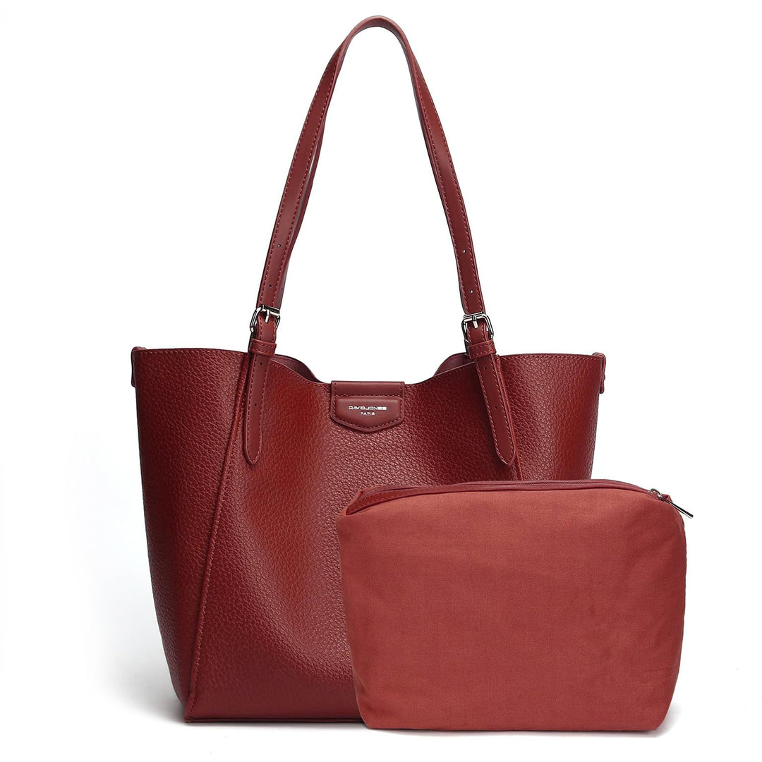 David Jones - Handtasche für Damen – Einkaufstasche aus weichem Kunstleder – Tasche für den Unterric
