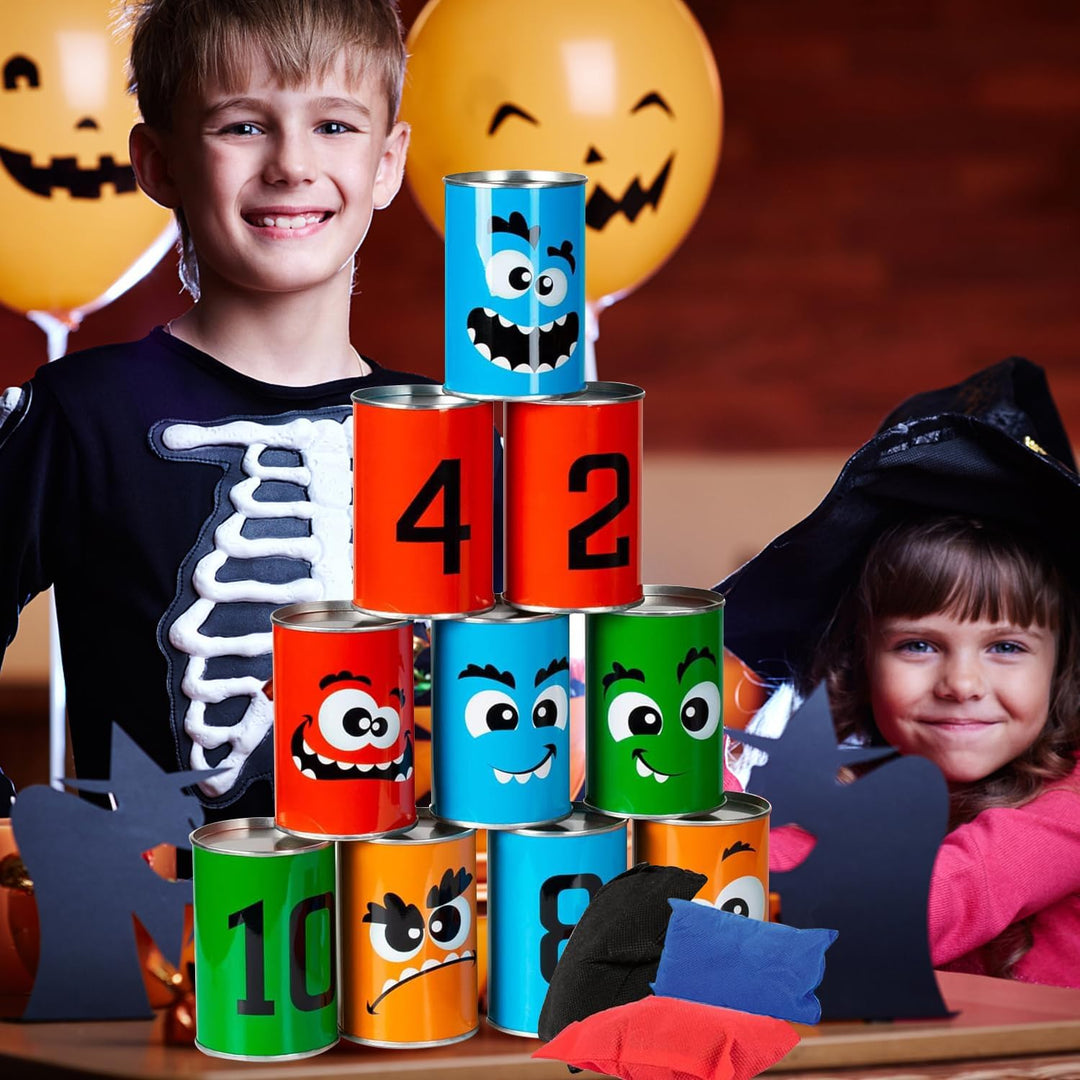 TUAHOO Dosenwerfen Kinder, Dosenwurfspiel für Kindergeburtstag Party Spiele Draussen Spielzeug Kinde