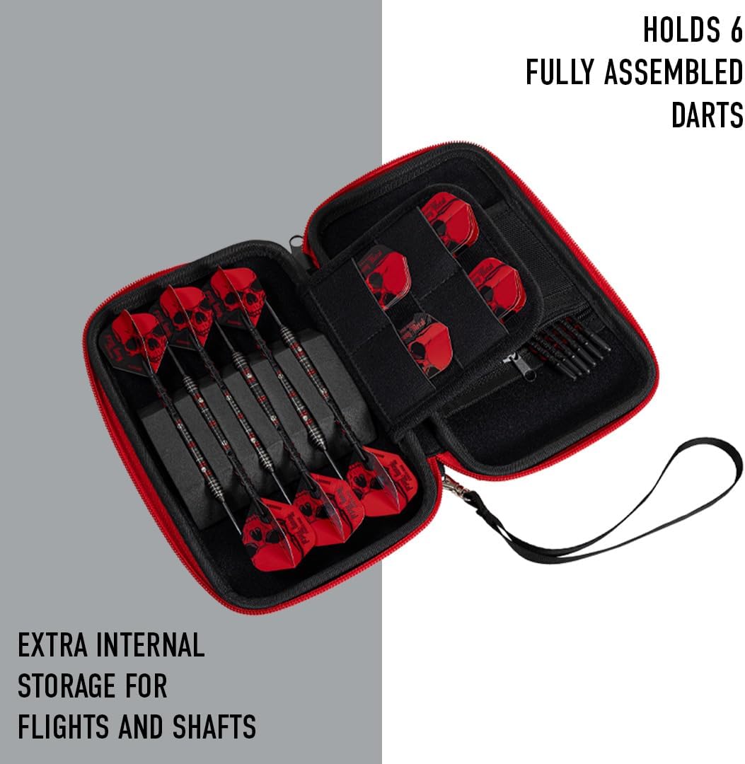 Harrows Darttasche Ryan Searle Player Pro 6 | Dart Case Dartshalter I Darts Case fasst 6 Darts | Sch
