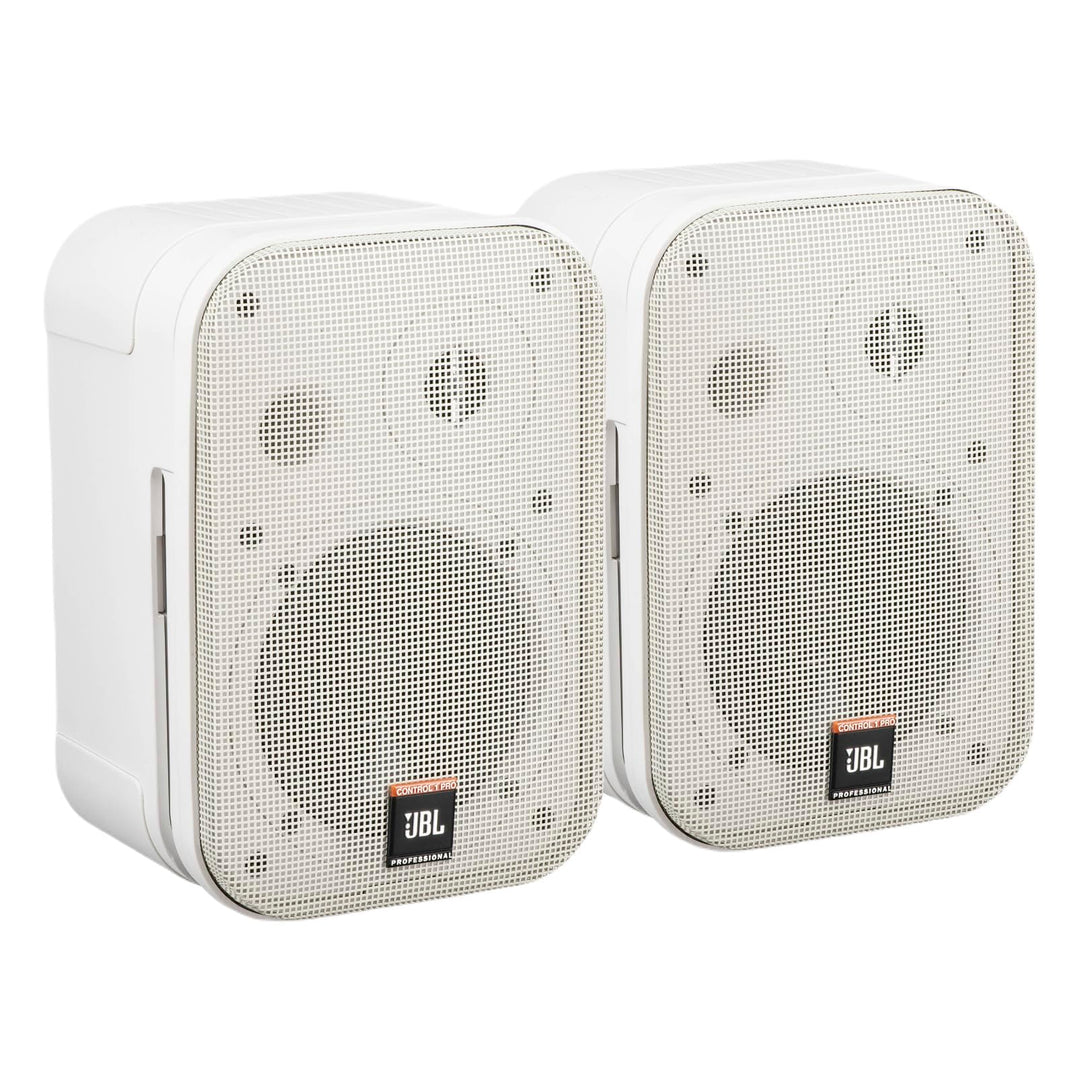 JBL Control 1 Miniatur-Lautsprecher, Pro High Performance, 150-Watt, Studio-Monitor weiss, Weiss