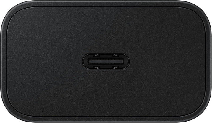 Samsung Schnellladeadapter, Energieeffizientes Ladegerät mit USB-C Datenkabel, 25 Watt, Schwarz, EP-