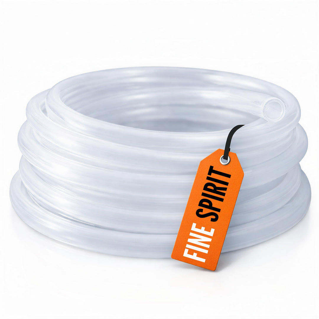 Silikonschlauch Transparent Lebensmittelecht - 12mm ID x 15mm AD 5 Meter - Hitzebeständiger Schlauch