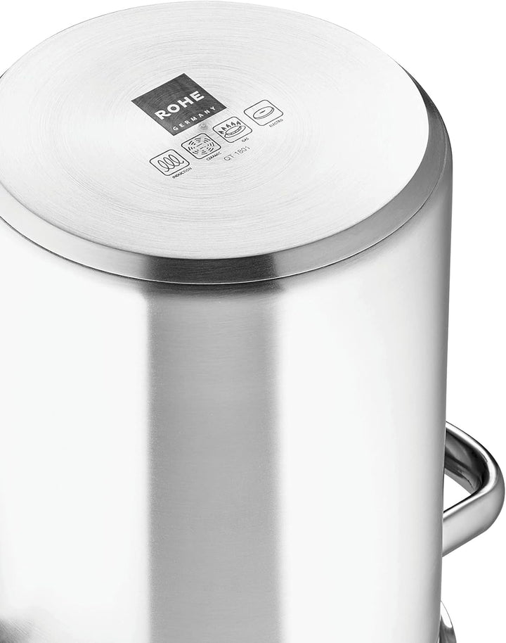 Rohe Germany 262431-02 Spargeltopf Kim, inklusive Spargelschäler, Edelstahl, Induktion, 4.5 liters,