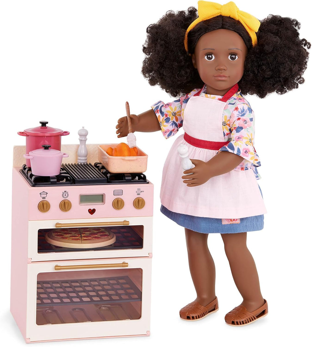 Our Generation - Make & Bake Ofen - Doppelter Backofen Kochen Spielset - Küchenspielzeug & Lebensmit