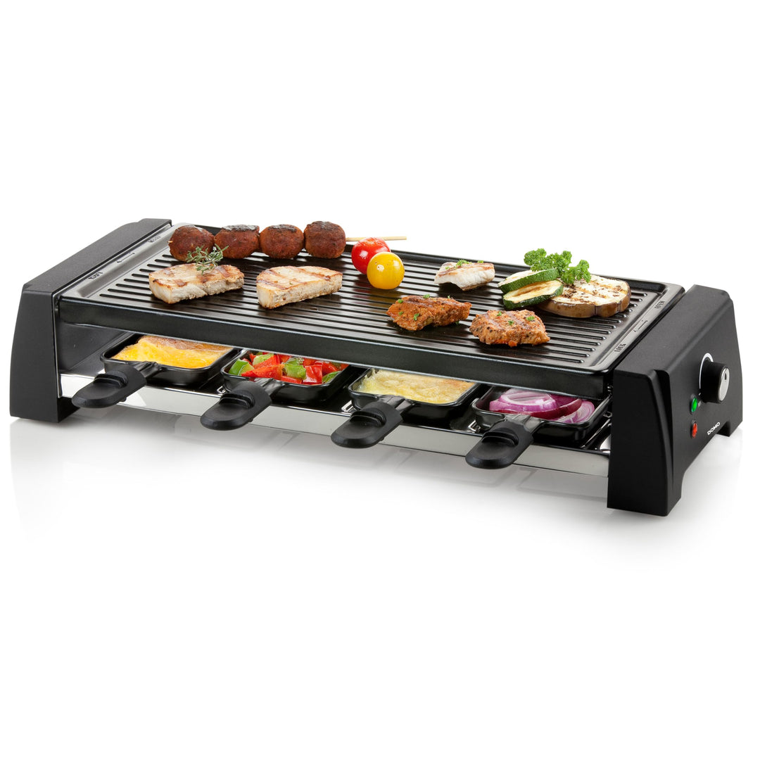 DOMO DO9189G Raclette mit Wechselplatte 8p - 1200 W