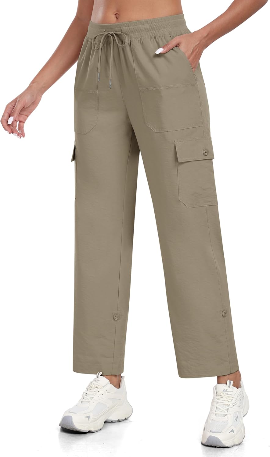 JINSHI Hosen Damen Cargohose Wanderhose Leichte Jogginghose Freizeithose Funktionshose Outdoorhose m
