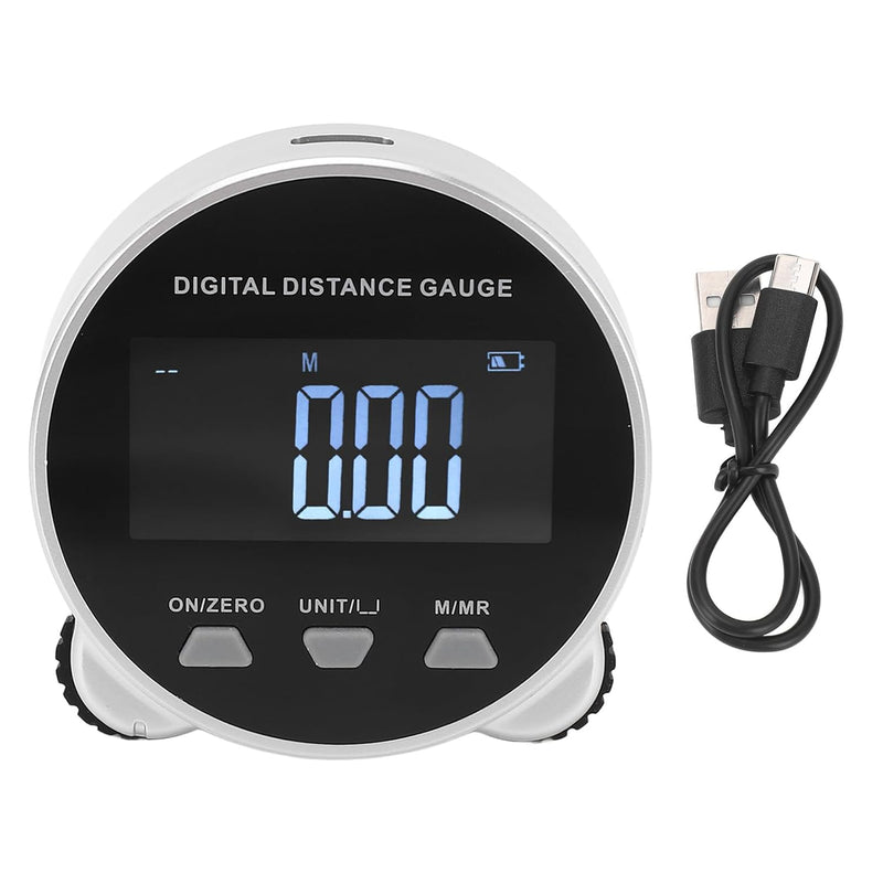 Digitales Distanzmessgerät, Wiederaufladbar, Digitales Massband, Rollen-LCD-Bildschirm, Elektronisch