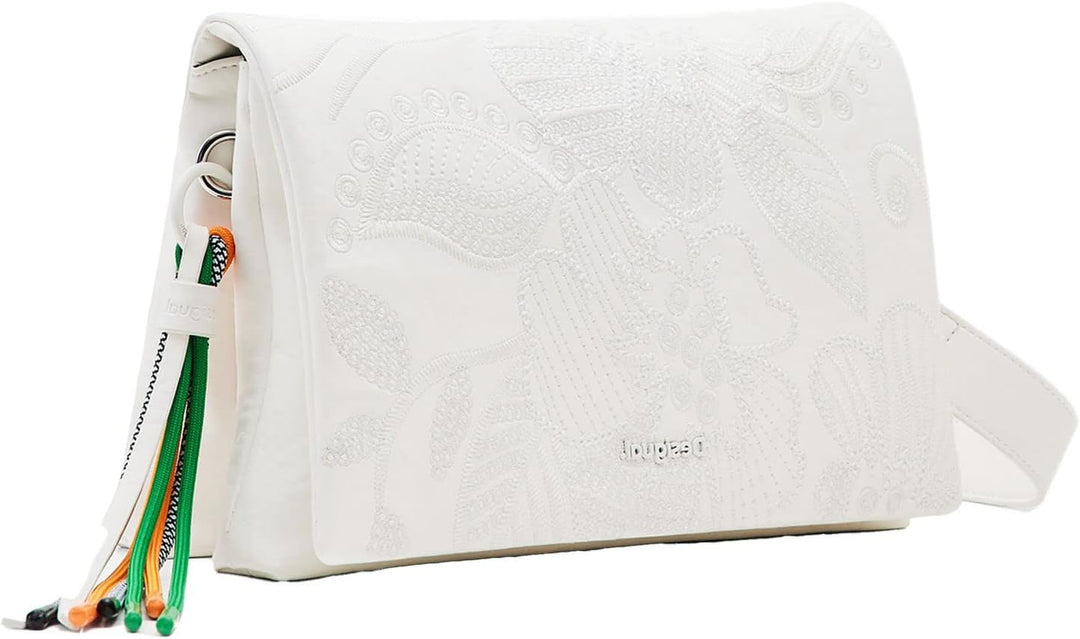 Desigual Damen Bag_Alpha Dortmund Flap 7002 ORANGE Weiss, Weiss