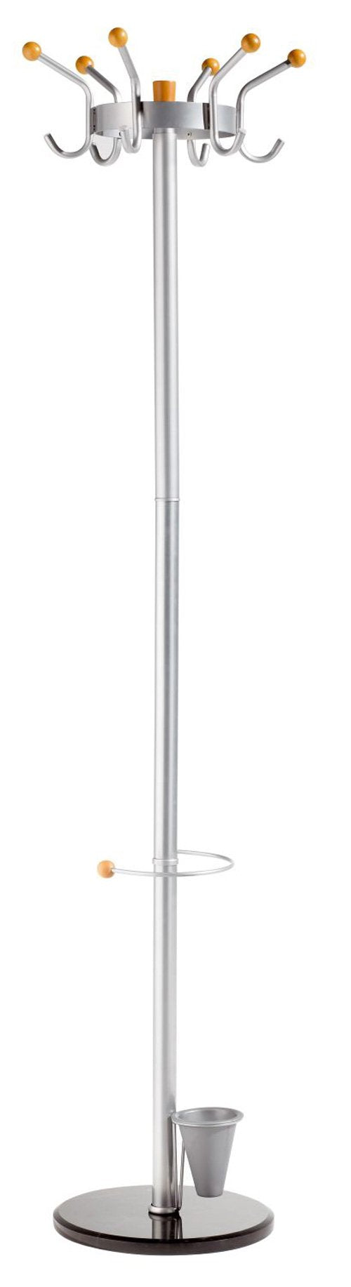 Alco-Albert 2825 - Standgarderobe, ca. 185 x 45 cm, Silber, 185 x 45 x 45 cm, 185 x 45 x 45 cm