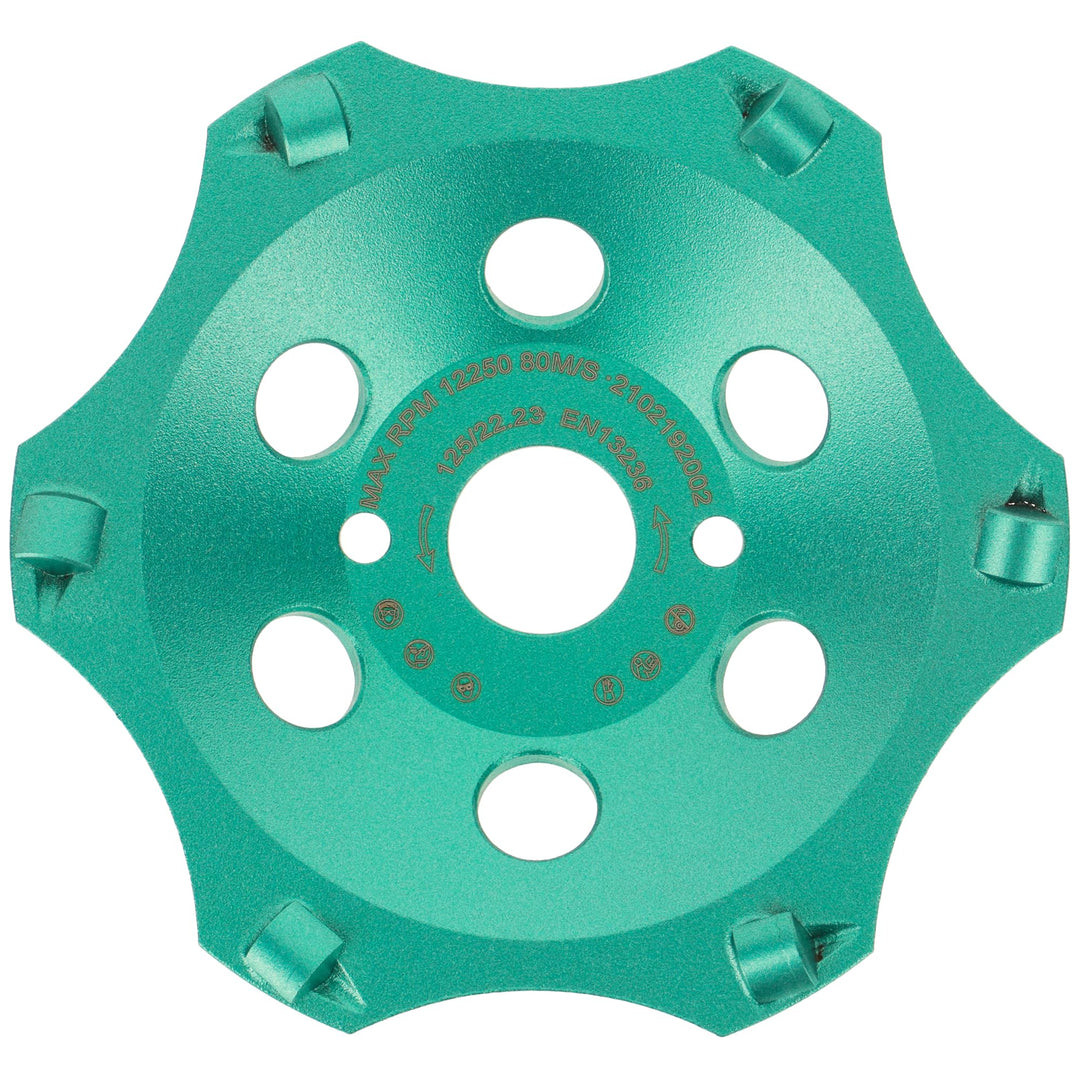 PRODIAMANT Profi PKD Diamant-Schleiftopf 125 mm x 22,2 mm 6 Segmente Diamantschleiftopf PDX829.793 f