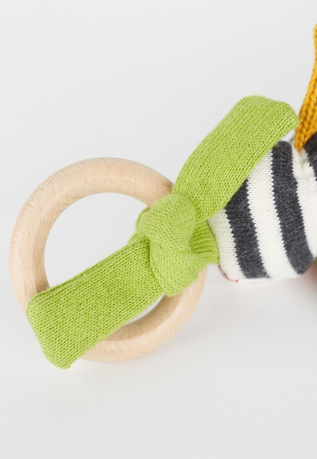 SIGIKID 39212 Strick-Greifling Krokodil Baby Strick Mädchen und Jungen Babyspielzeug empfohlen ab 3