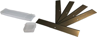 Green Home - Farbschaber PREMIUM 30 cm Tapetenschaber [Schnellwechselvorrichtung] - 100 mm inkl. 5 E