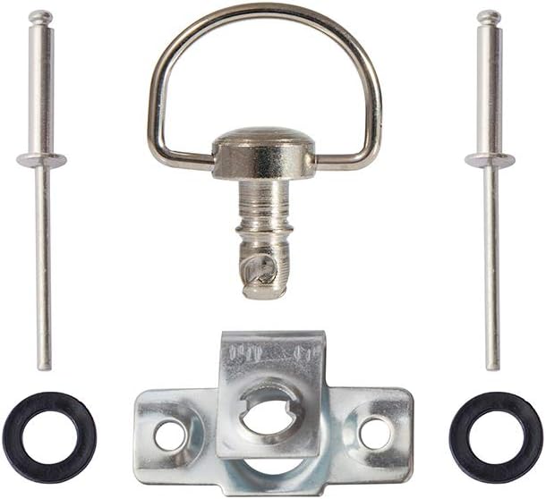 Oldbones Motorrad-Rennverschlüsse, Schnellverschluss, D-Ring, 1/4-Drehung, Rennverkleidung, Nieten,