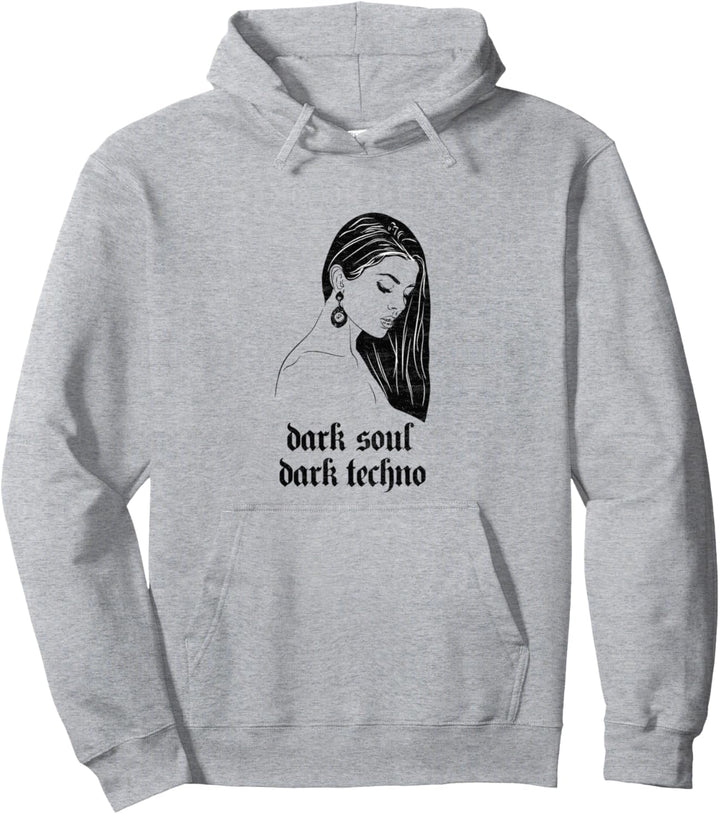 Dark Soul Dark Techno Rave Festival Party Pullover Hoodie