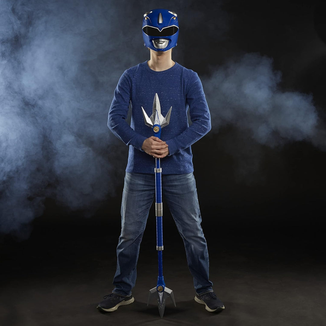 Power Rangers Lightning Collection Mighty Morphin Blauer Ranger Power-Lanze Rollenspiel MMPR Cosplay
