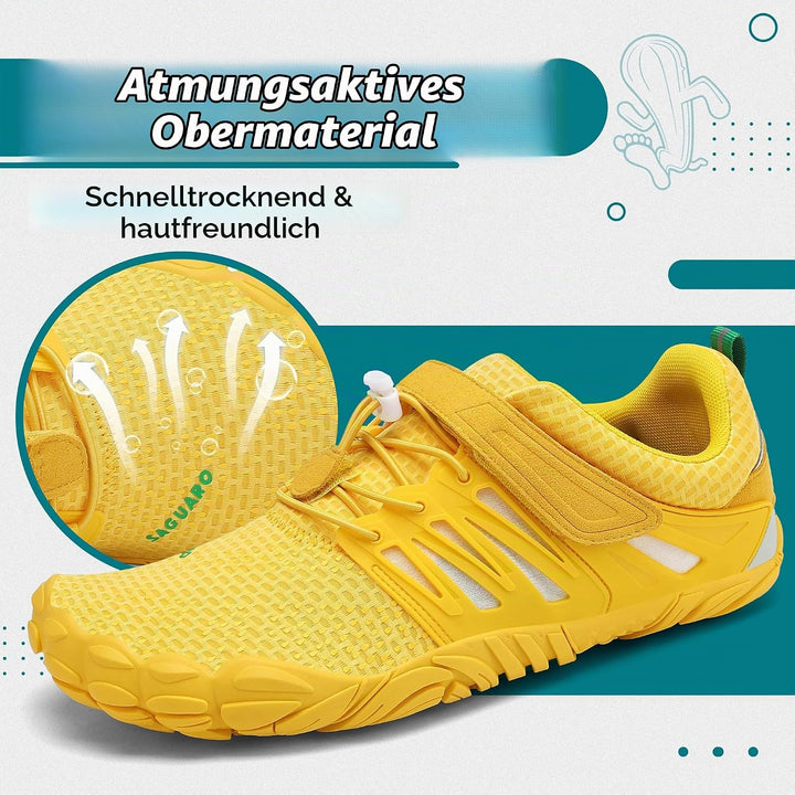 SAGUARO Unisex Barfussschuhe Outdoor Zehenschuhe mit Breite Zehenbox &amp; Zero-Drop Sohle Gr.36-48 44 E