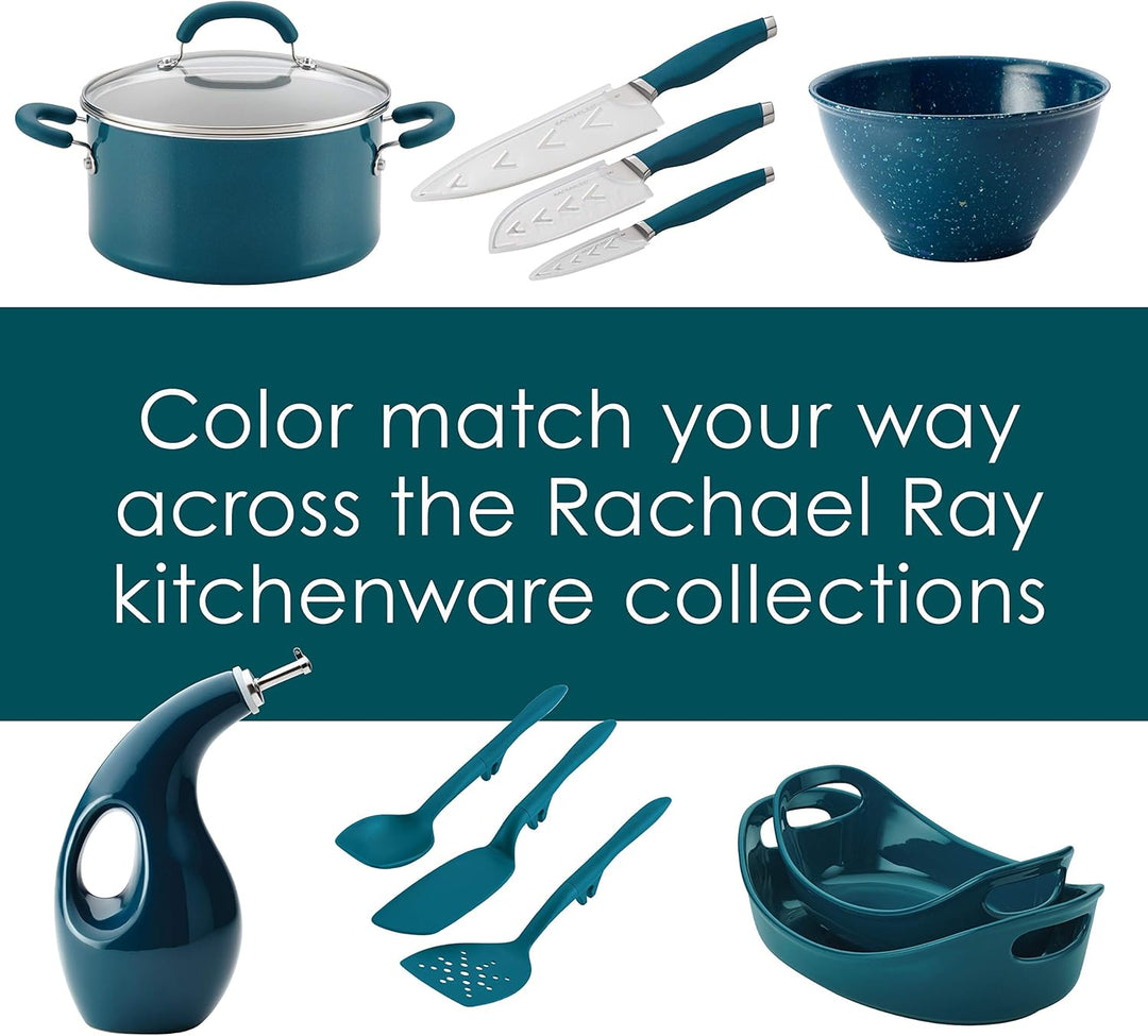 Rachael Ray Tools and Gadgets Pfannenwender-Set, mit Schlitzen und soliden Pfannenwender, 3-teilig,