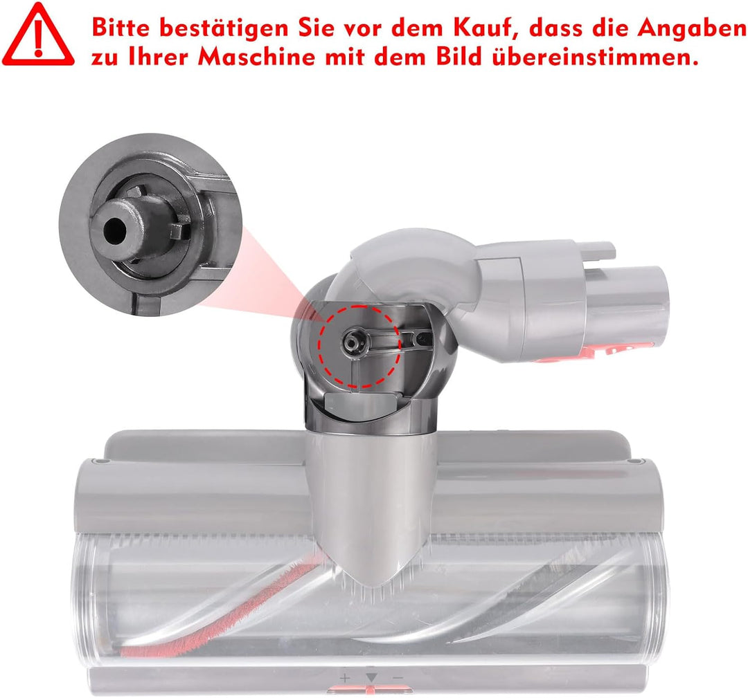 Ersatz-Ballrad + Staubsaugerkopfanschluss für Dyson V10 V11 V15 Ersatzteile, 100W High Torque Staubs