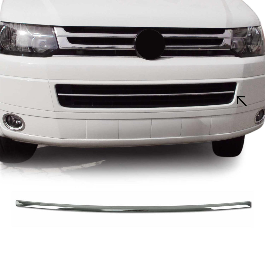 Frontspoilerlippe Stossstangen Zierleiste Kompatibel mit VW T5 Caravelle 2010-2015 | Chromleiste 3 t