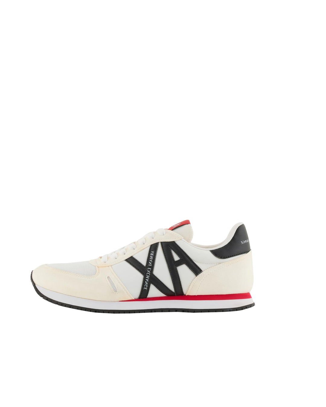 Armani Exchange Herren Rio Side Logo Sneaker 39.5 EU Op White Black, 39.5 EU Op White Black
