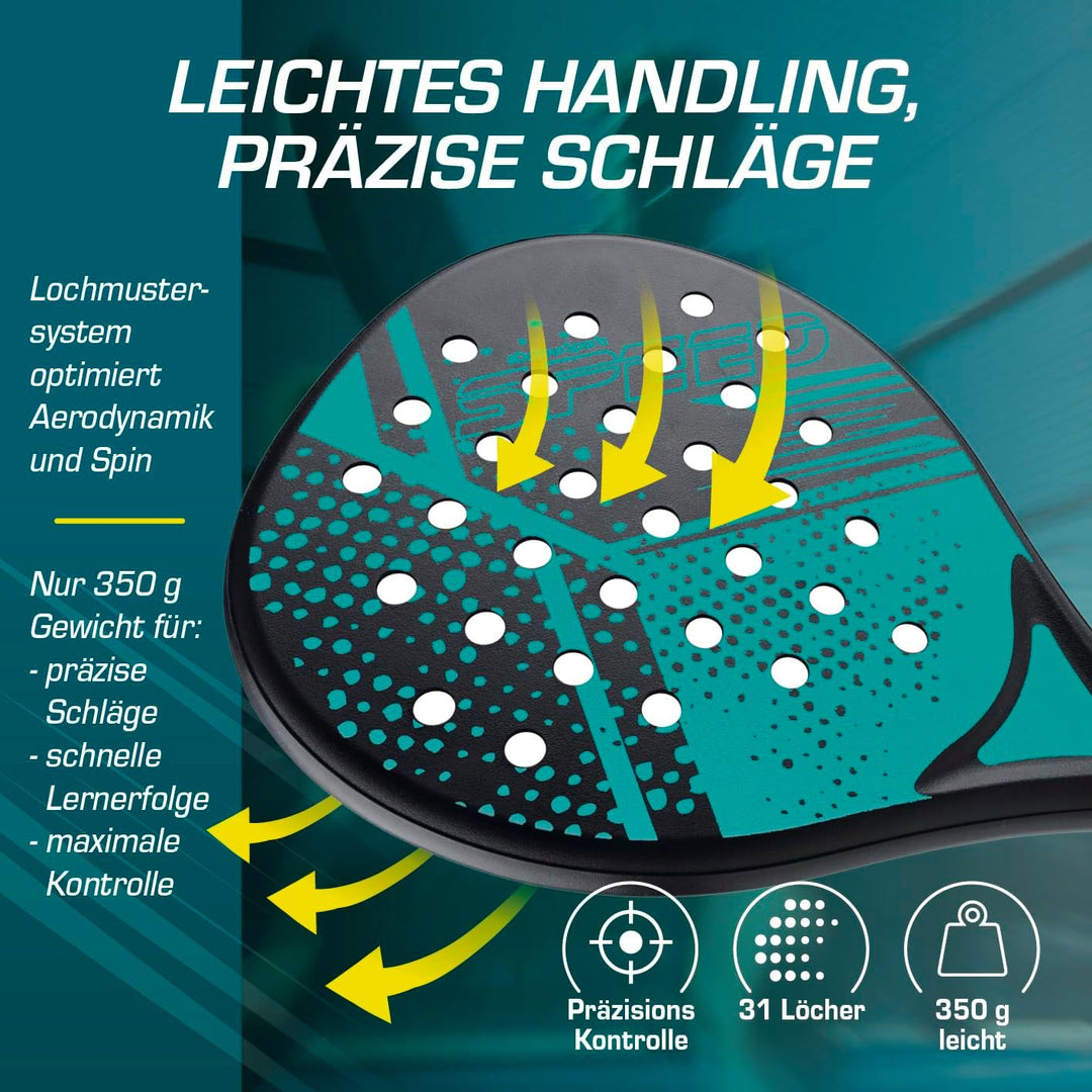 #DoYourSports Padel Schläger Set | Padelschläger & Padel Racket Starterset, 2 leichte Schläger für P