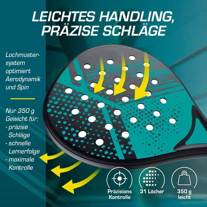 #DoYourSports Padel Schläger Set | Padelschläger & Padel Racket Starterset, 2 leichte Schläger für P