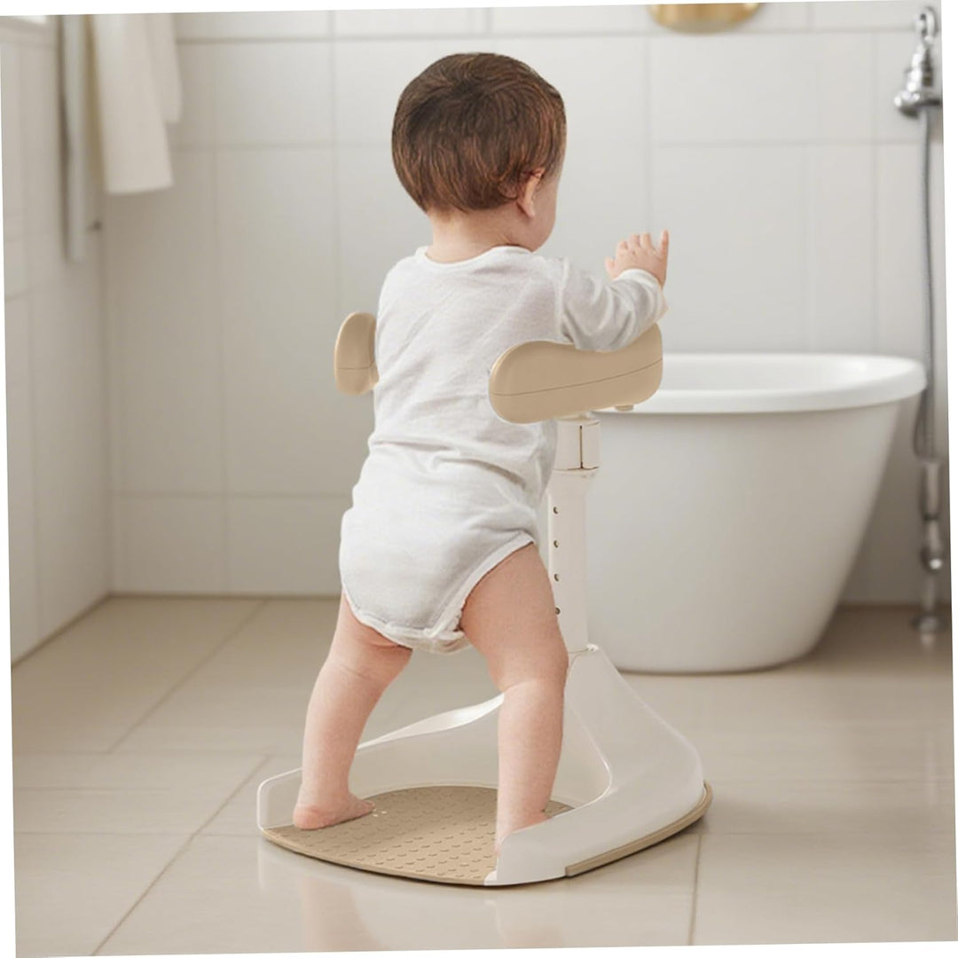 Babypartyständer, einstellbare Höhe und Nicht -Slip -Babybadunterstützung mit Sicherheitsschloss, fa