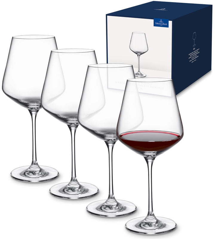 Villeroy und Boch La Divina Burgunder Kelch, Set 4tlg. Glasset, Glas, 4-teilig, 4 4 Stück (1er Pack)