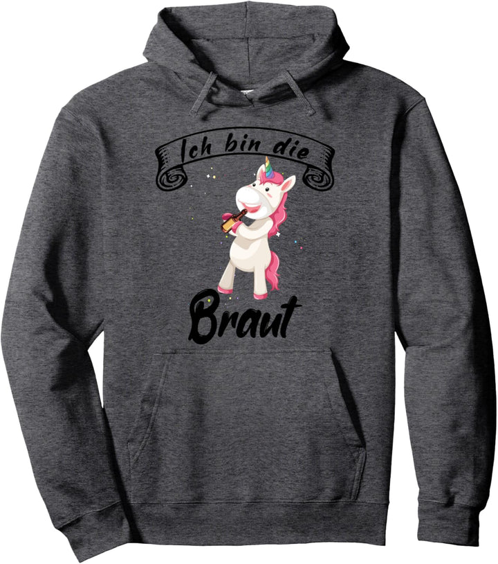 Ich bin die Braut Spruch Ich heirate Groom Trauzeuge Ring Pullover Hoodie