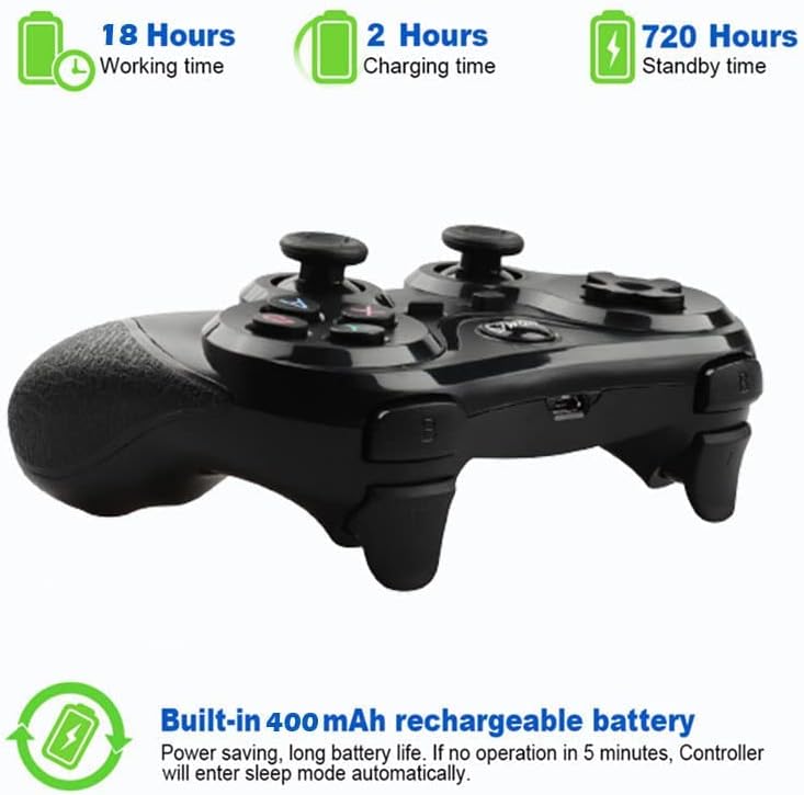 Megadream Android Controller Bluetooth, Wireless Key Mapping Gamepad Joystick für PUBG & COD & mehr,