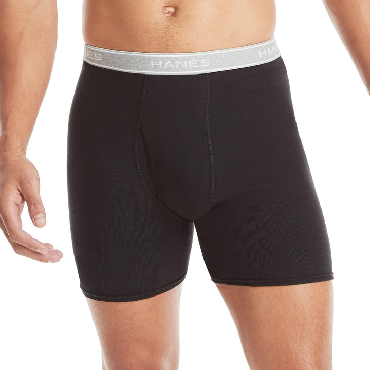 Hanes Ultimate Mens Retroshorts (5er Pack) M Schwarz/Grau, 5 Stück, M Schwarz/Grau, 5 Stück