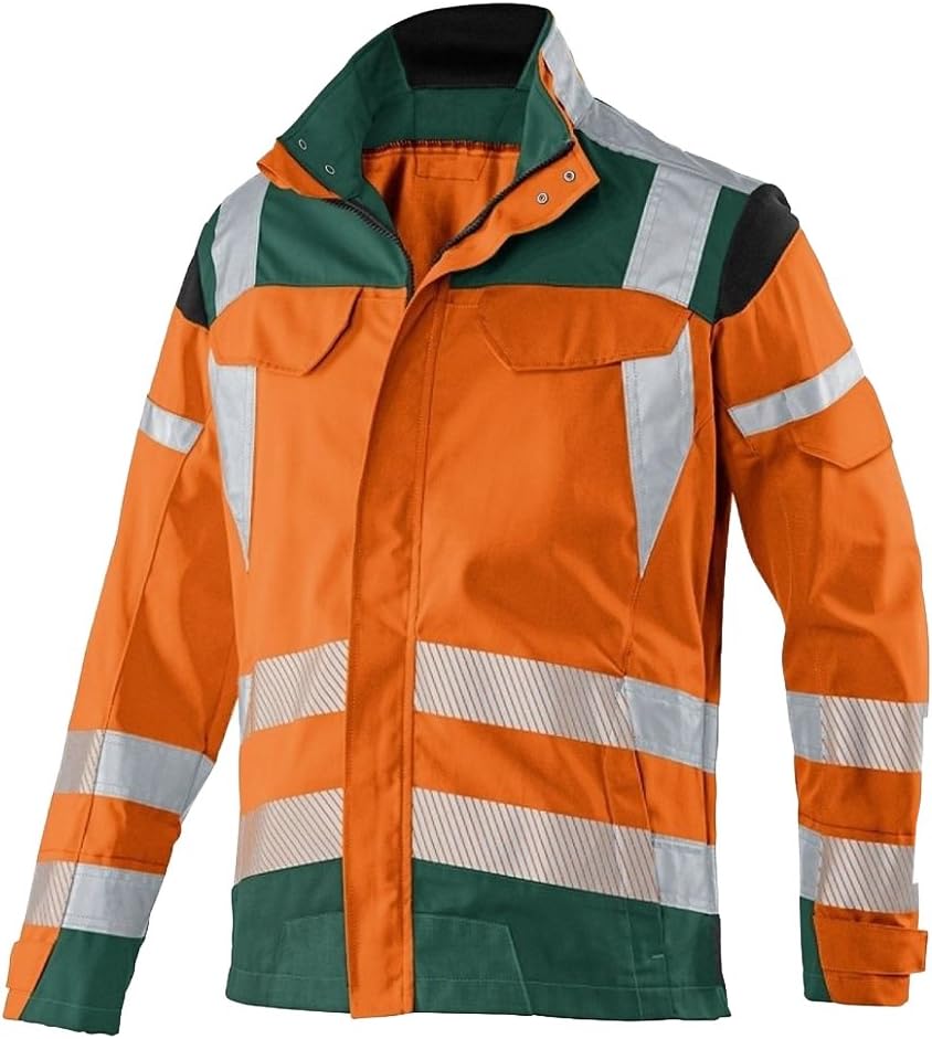 Kübler 12078340-3765-102 Jacke Reflectiq PSA 2, Warnorange/Moosgrün, Grösse 102 Warnorange/Moosgrün