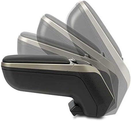 RATI Armlehne Specific Schwarz/Grau Armster 2 für FIAT 500 (08-15). Mit Staufach und faltbar. SCHWAR