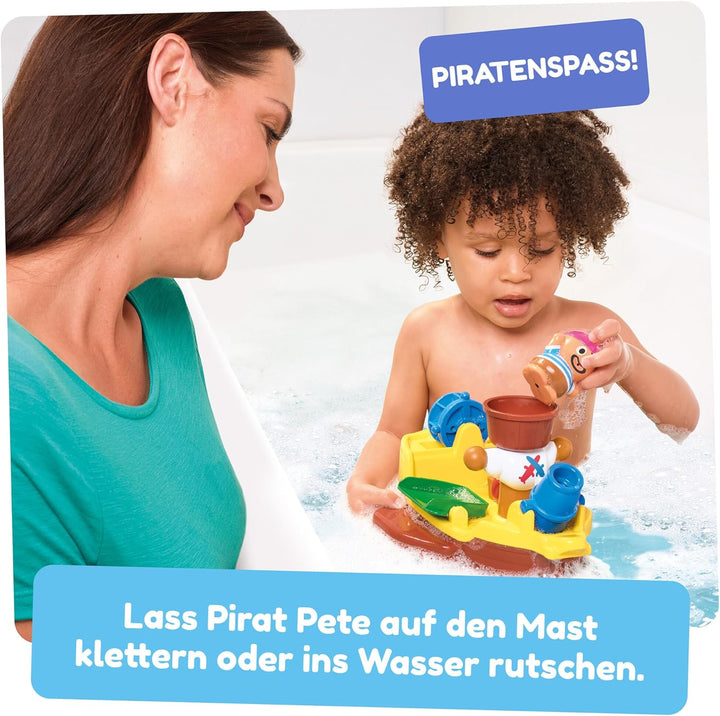TOMY Toomies Pirate Bath Baby Bath Toy, Shower Baby Toy for Water Play in the Bath, Kids Bath Toy Su