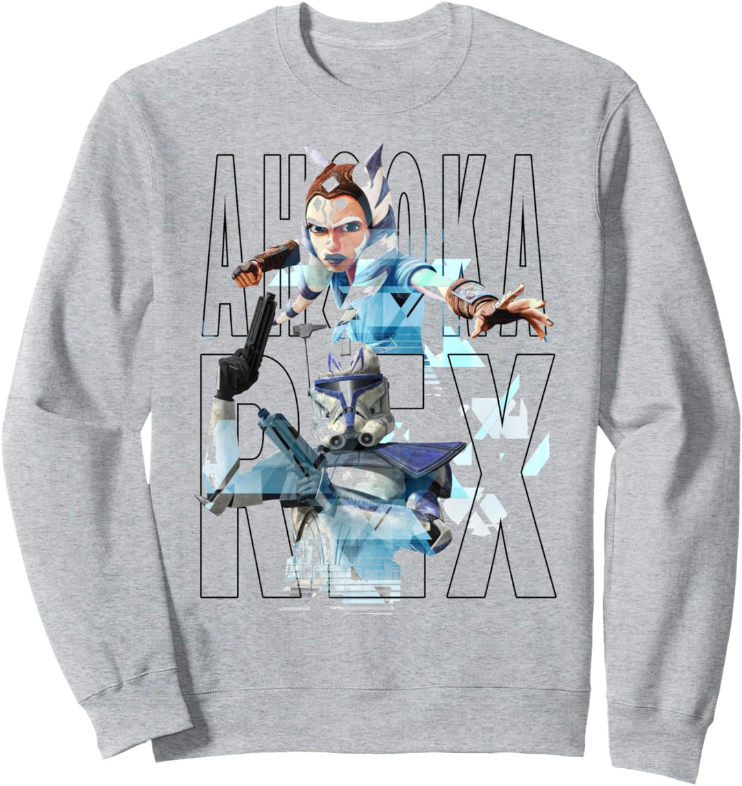 Star Wars: The Clone Wars Ahsoka & Rex Text Portraits Sweatshirt