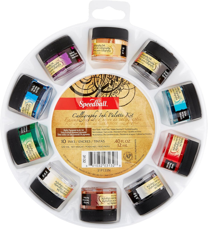 Unbekannt Speedball Art Products Speedball Kalligraphie Tinte Palette Kit, Blau