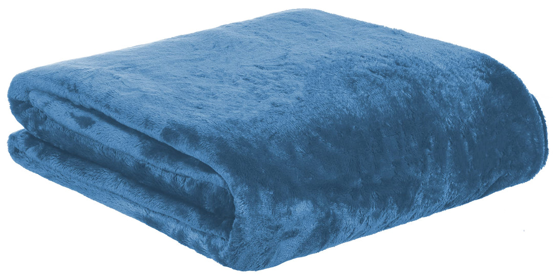 Brandsseller Kuscheldecke Wohndecke Tagesdecke Cashmere Feeling Grössen (220 x 240 cm, Blau/Türkis)