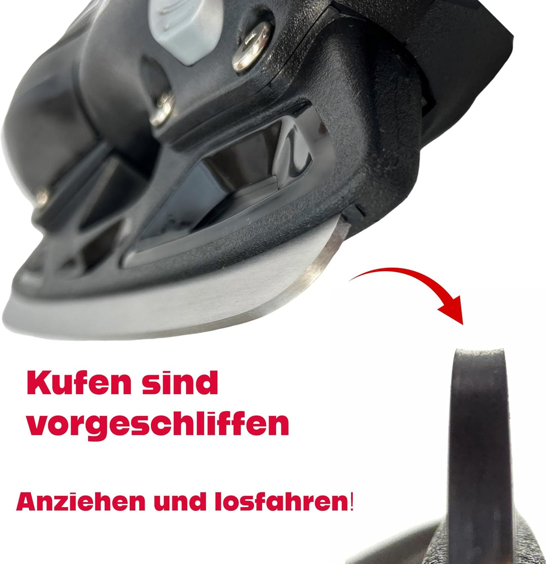 Cox Swain verstellbare Schlittschuhe Crystal, Eislaufschuhe für Kinder, Jugendliche und Erwachsene b