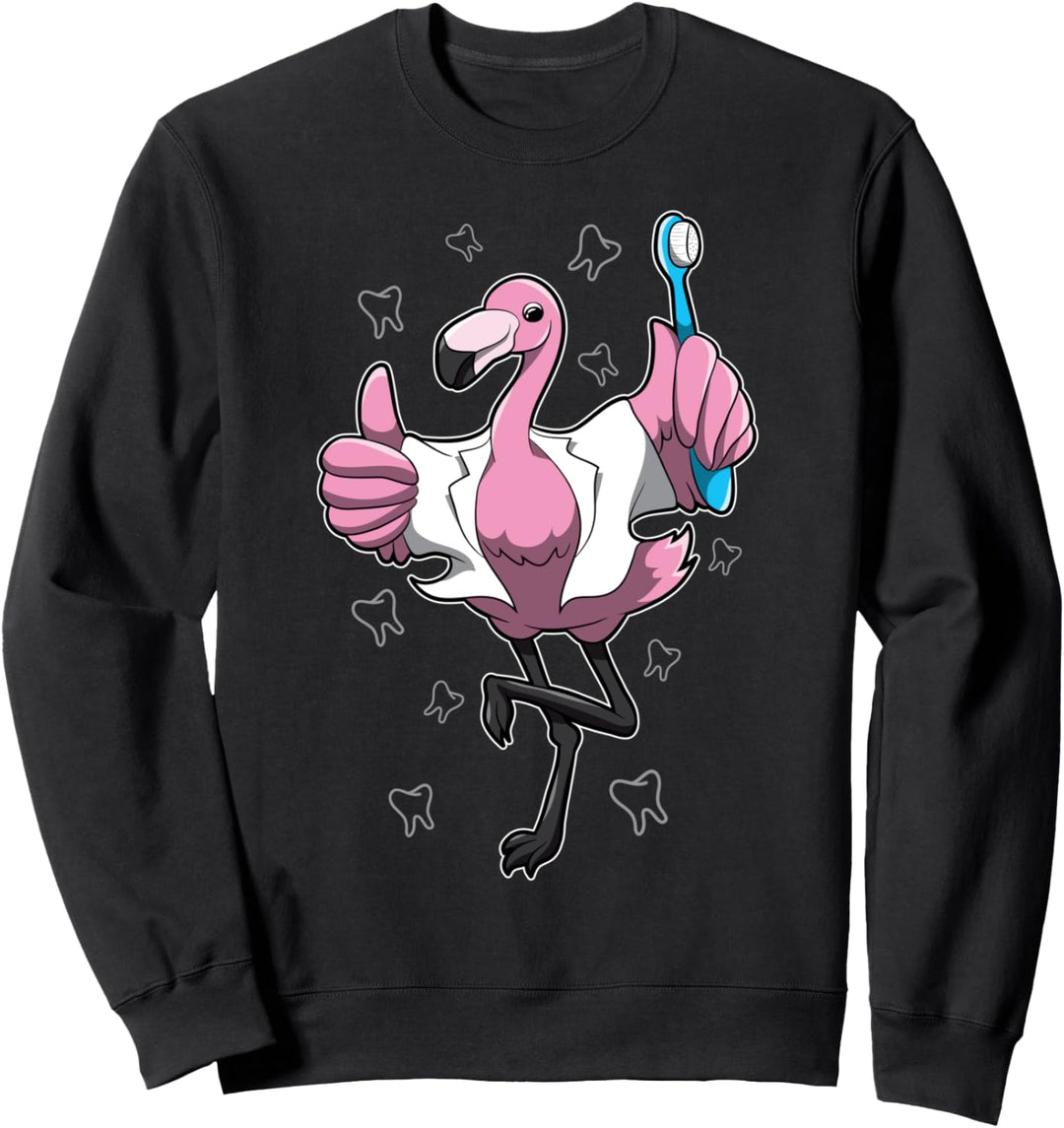 Doktor Flamingo - Lustiges Zahnarzt-Tier Sweatshirt