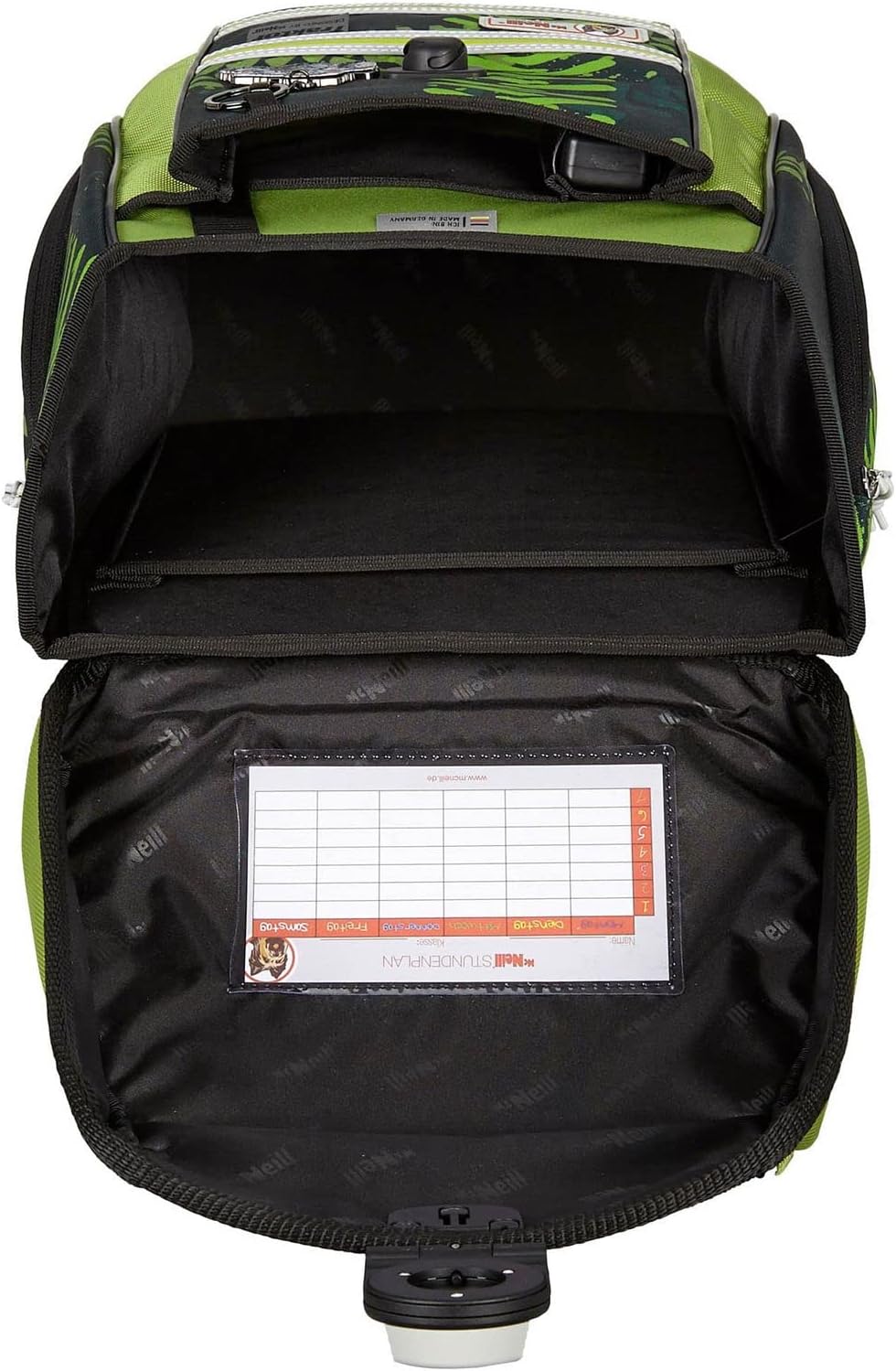McNeill ERGO Primero McLight Schulranzen-Set 4tlg. Grün ca. 30 x 38 x 22 cm, Grün ca. 30 x 38 x 22 c