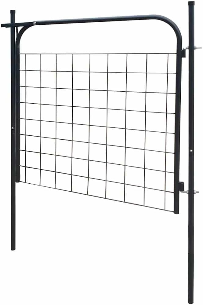 vidaXL Gartentor 100x100 cm Metalltor Zauntor Gartentür Pforte Hoftor Garten Anthrazit, Anthrazit