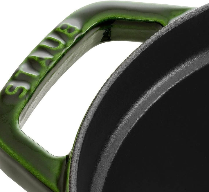 STAUB Gusseisen Bräter/Cocotte, Oval 31 cm, 5,5 L, Basilikum/Grün 31 cm