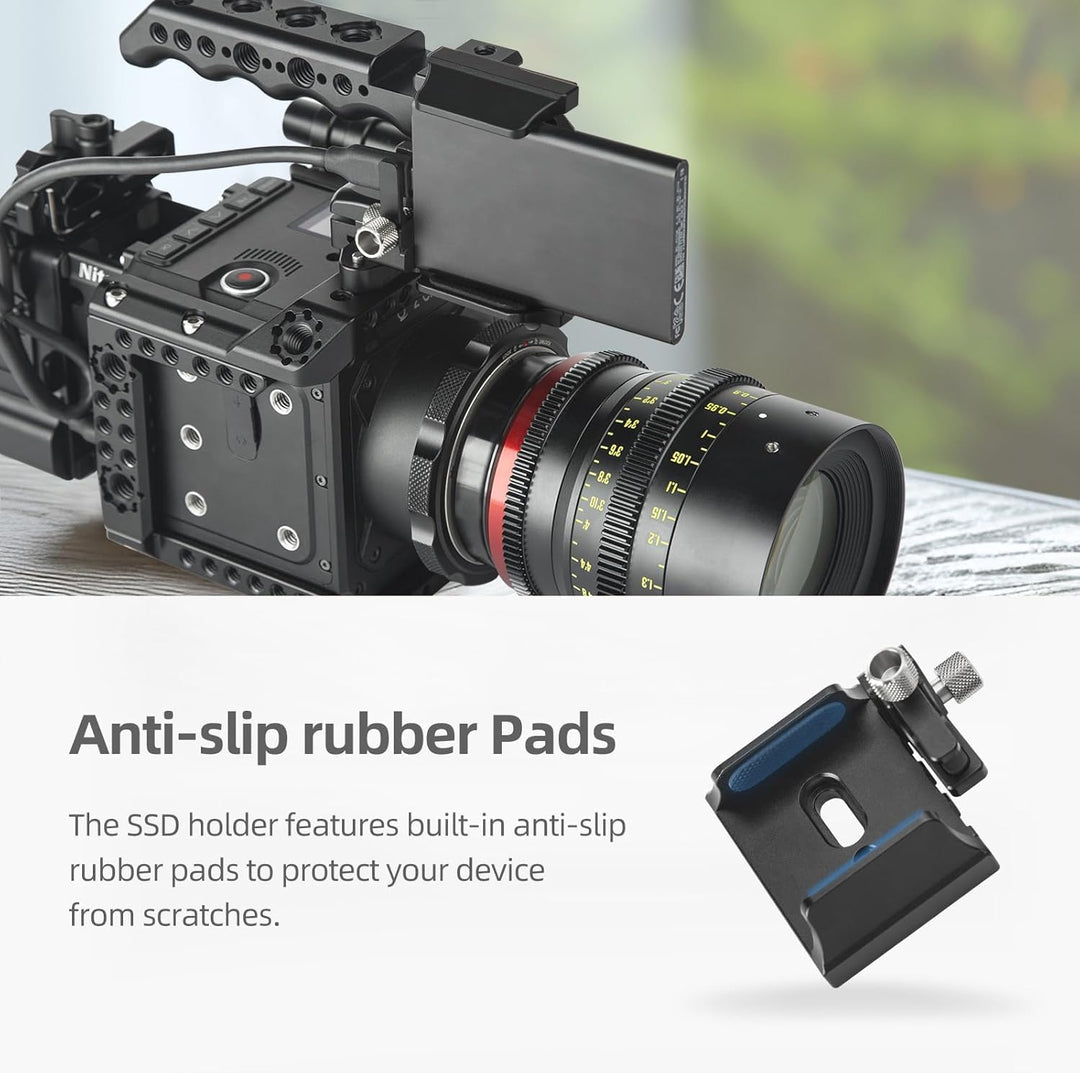 Nitze Universal SSD-Halter für Samsung T5 / T7 / T7 Shield / T9 SSD und SanDisk SSD, T5/T7 SSD-Halte