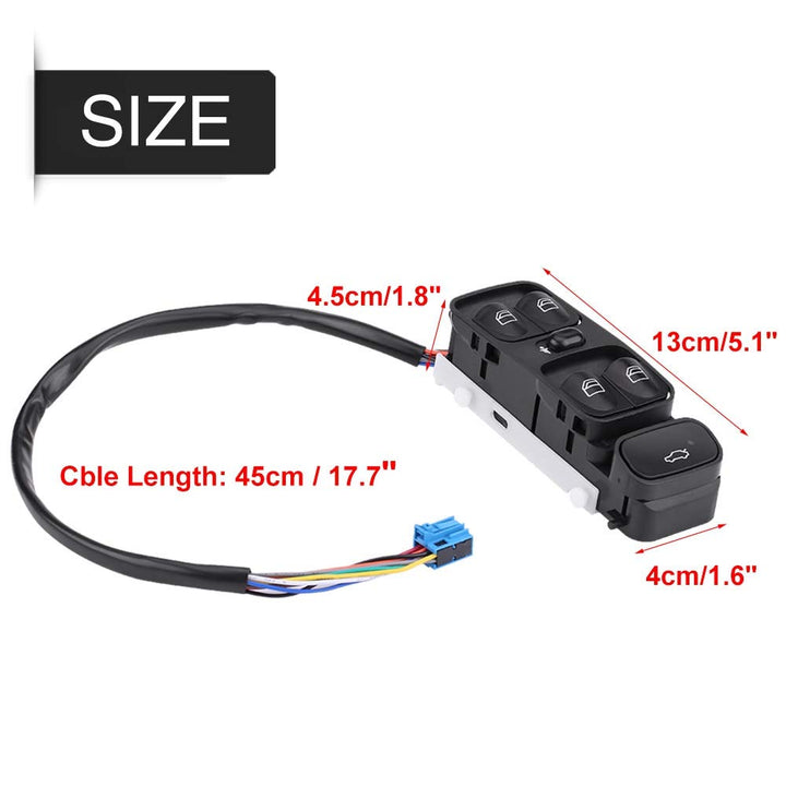 Fensterschalter Elektrischer Fensterheber-Hauptschalter Passend für Merced-eBenz W203 C-KLASSE C320
