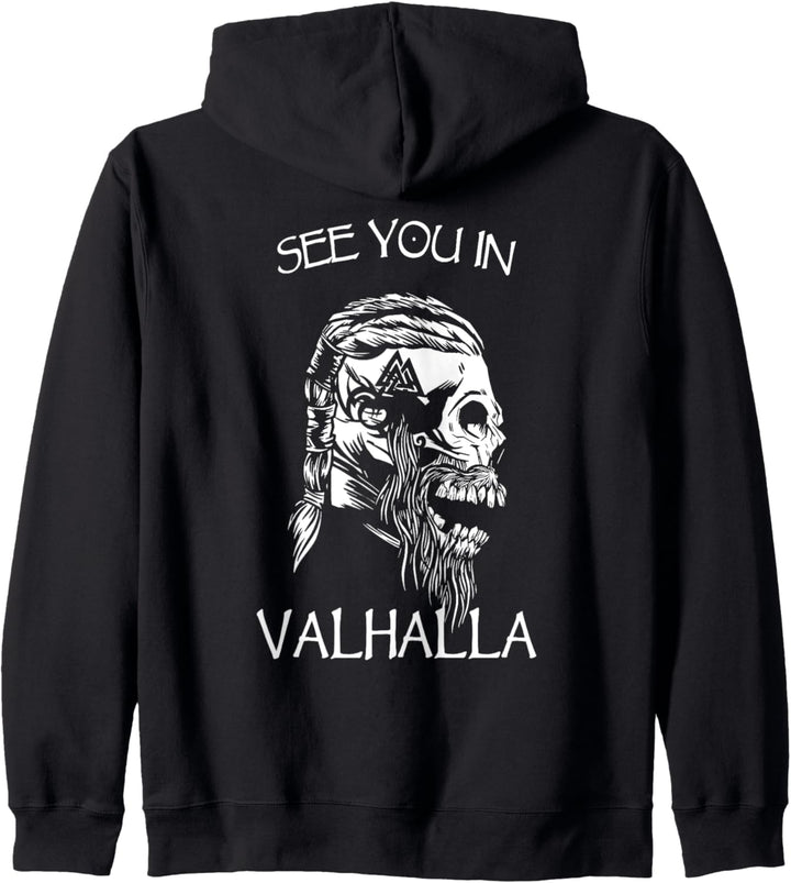 Vikinger der Mythologie Odin Valhalla Nordisch Outfit Kapuzenjacke