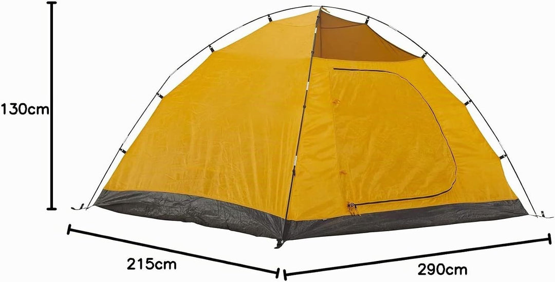 Grand Canyon Topeka 3 - grosszügiges 3 Personen Zelt, Kuppelzelt, Igluzelt für Trekking, Camping, Ou