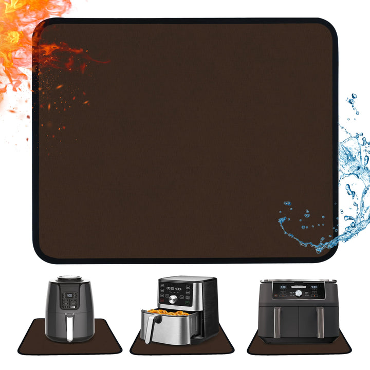 Feuerfeste Unterlage 30 x 45cm-1mm, Hitzeschutzmatte für Luftfritteuse, Hitzebeständige Unterlage fü