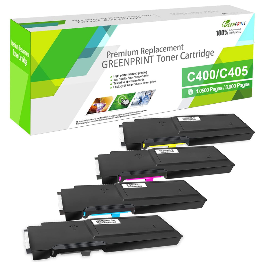 GREENPRINT 4 Farben Kompatible Tonerkartuschen für XEROX VersaLink C400 C400n C400dn C405 C405n C405