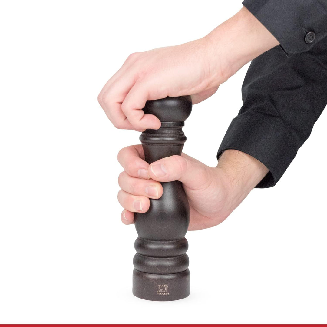 Peugeot Paris Manuelle Salzmühle, Klassische Mahlgradeinstellung, Holz, Braun, 870422/SME/1, 12 cm S